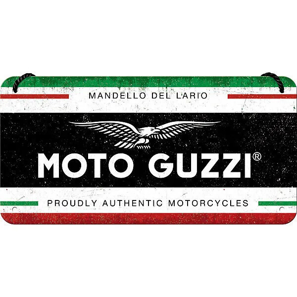 Postershop Plechová cedule Moto Guzzi Italian, (20 x 10 cm)