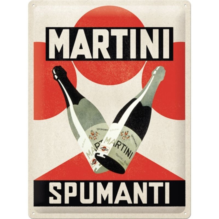 Postershop Plechová cedule Martini Spumanti, (30 x 40 cm)