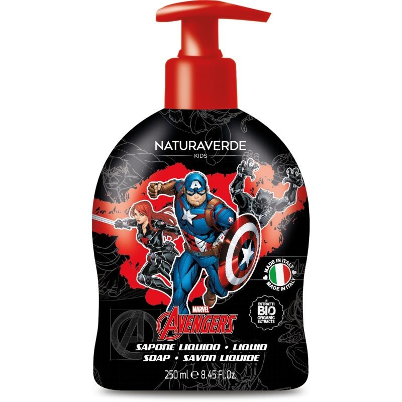 Marvel Avengers Liquid Soap tekuté mýdlo na ruce pro děti Calendula and Chamomile extracts 250 ml