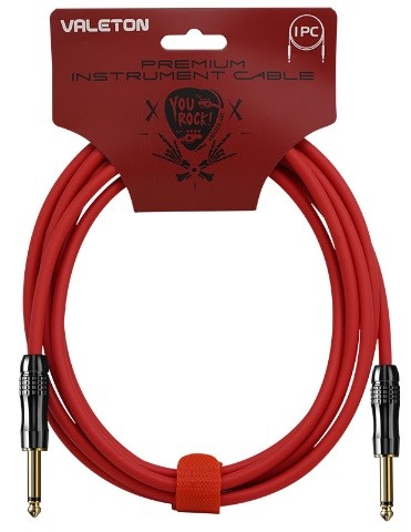 Valeton Premium Instrument Cable 3 m Red