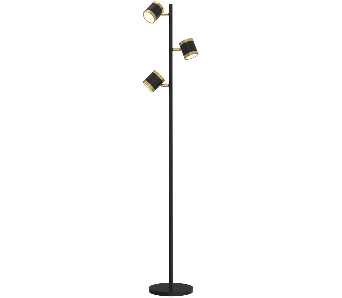 Wofi Wofi 3003-304S - LED Stmívatelná stojací lampa TOULOUSE LED/21W/230V černá/zlatá