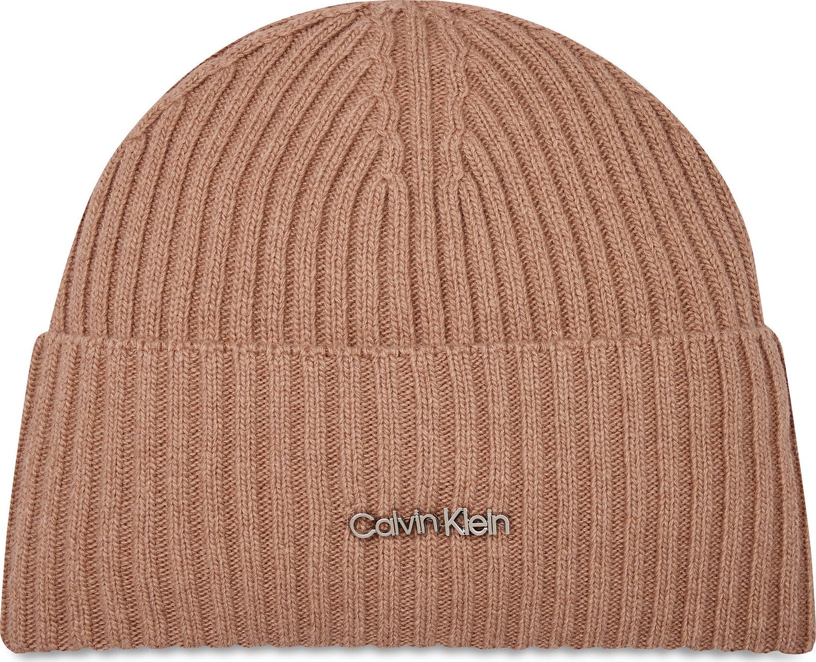 Čepice Calvin Klein Ck Must Logo Beanie K60K611401 Ash Rose VB8