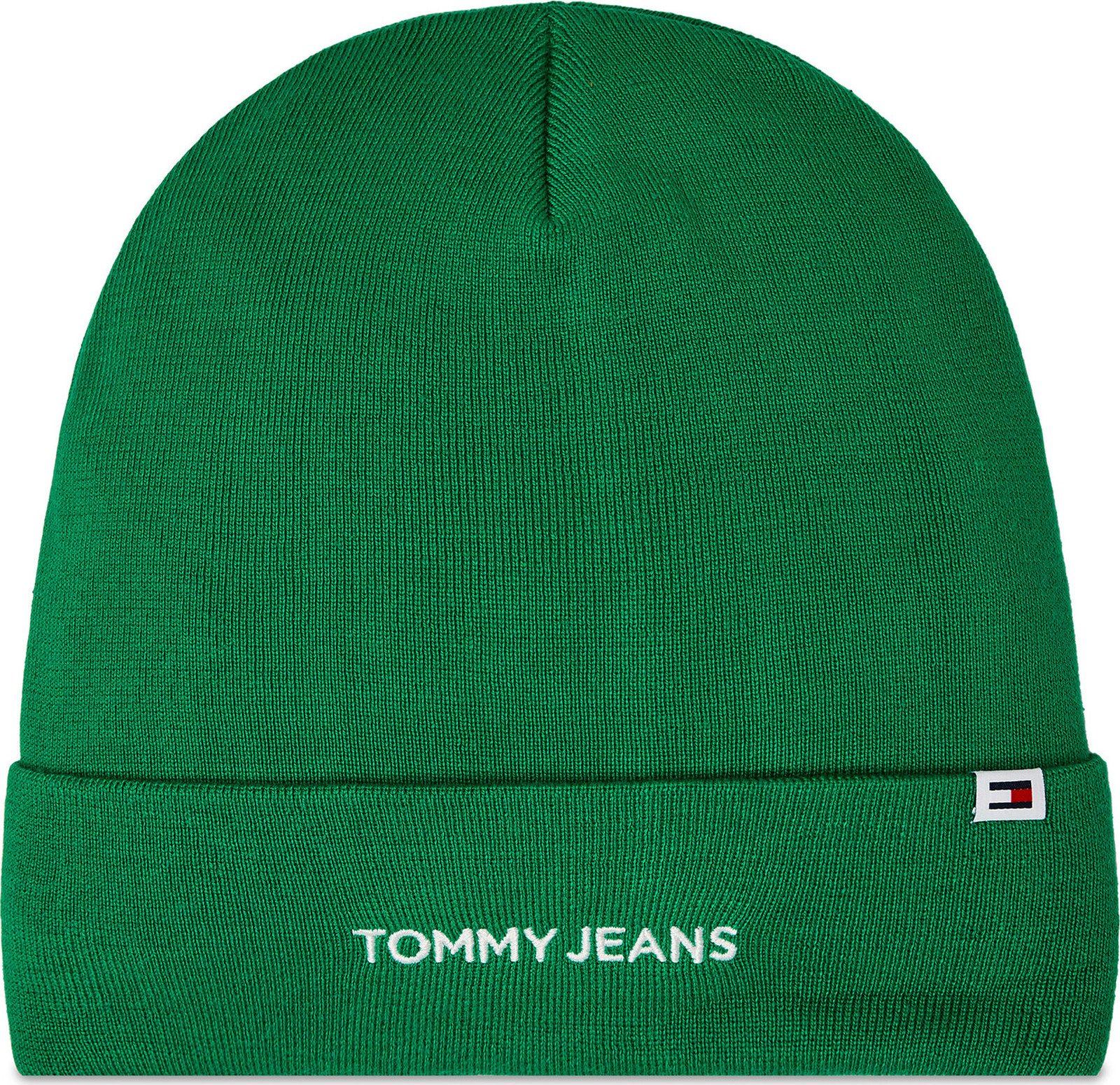 Čepice Tommy Jeans Tjw Linear Logo Beanie AW0AW15843 Olympic Green L4B