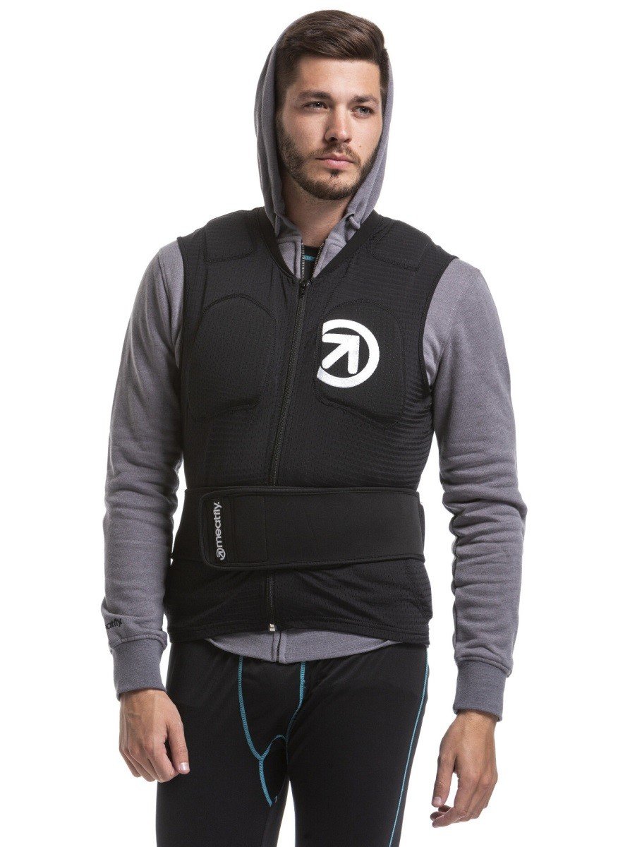 Meatfly chránič páteře gearboy g form černá/modrá xs