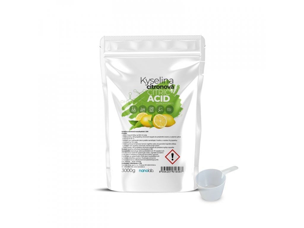 Nanolab Kyselina citronová 3kg