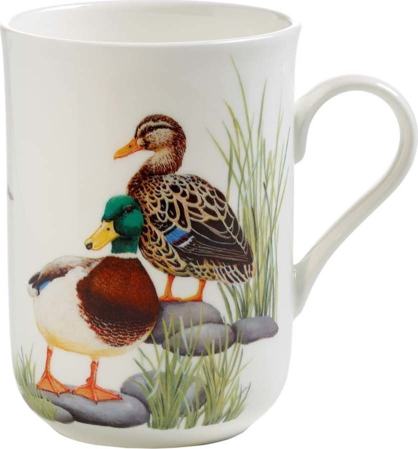 Hrnek z kostního porcelánu Maxwell & Williams Birds Ducks, 350 ml