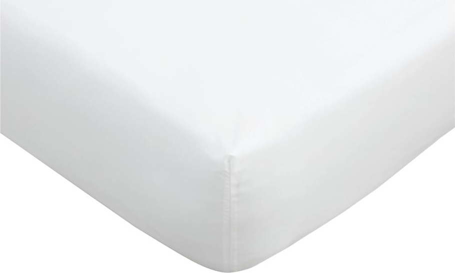 Bílé napínací prostěradlo z egyptské bavlny 135x190 cm – Bianca