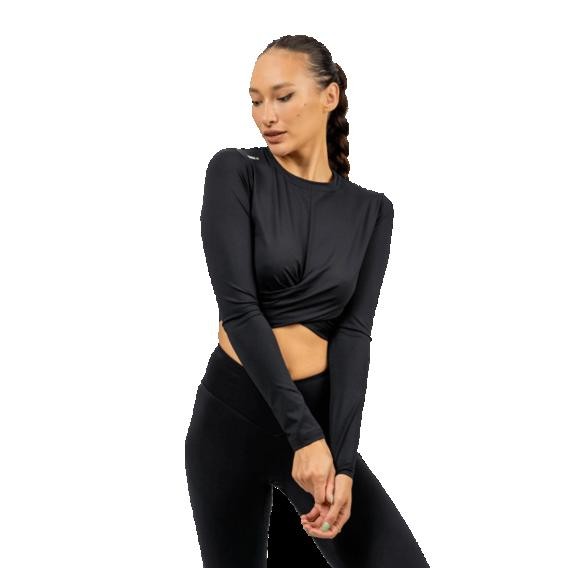 Nebbia Crop top s dlouhým rukávem ELEVATED 468