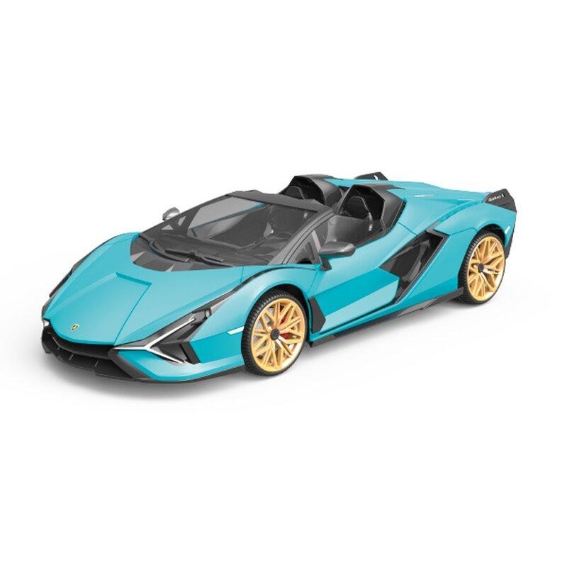 RE.EL Toys RC auto Lamborghini Sian 1:12 modrá metalíza, proporcionální RTR LED 2,4Ghz