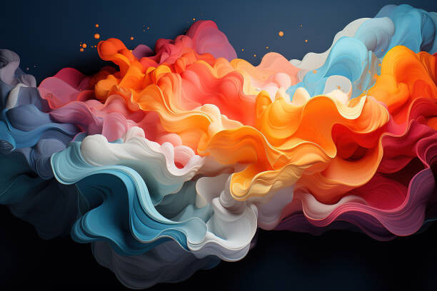 Diego Thomazini Ilustrace Multi layers color texture 3D papercut, Diego Thomazini, (40 x 26.7 cm)