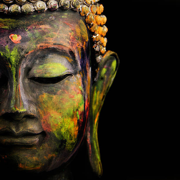 kdfotografie Umělecká fotografie Colorful Buddha, kdfotografie, (40 x 40 cm)