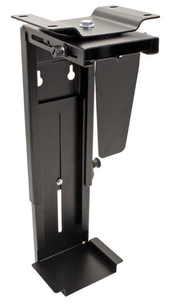 Držák PC pod desku stolu/na zeď, černý, do 10kg