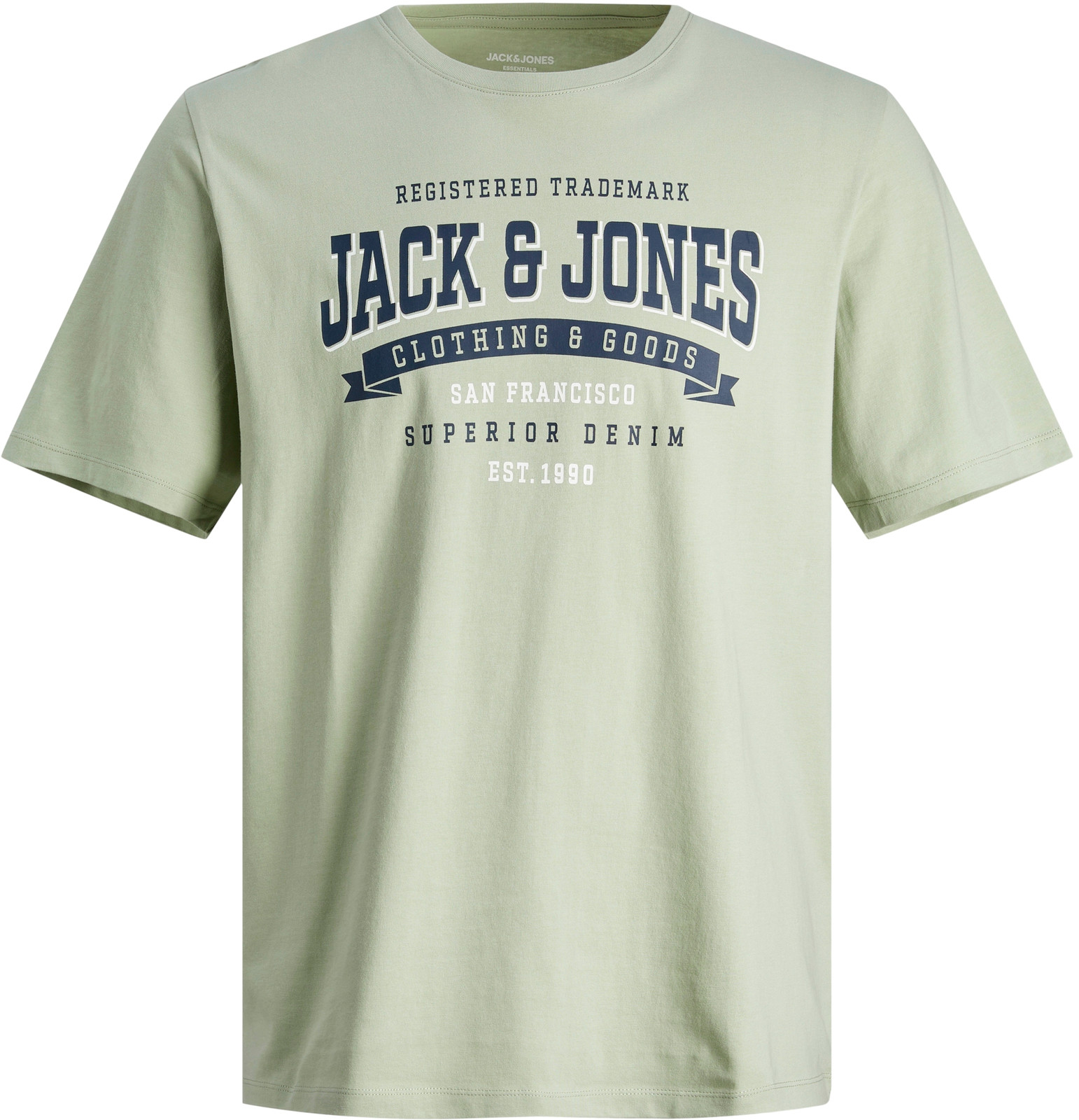 Jack&Jones Pánské triko JJELOGO Standard Fit 12246690 Desert Sage L