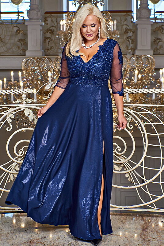 Tmavě modré společenské šaty Bosca Fashion Carmen 42
