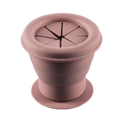 Zopa Silikonová miska na sušenky s přísavkou - růžová