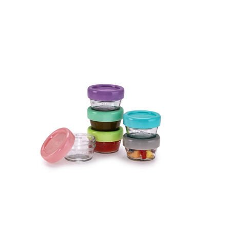 Melii Skleněné dózičky na potraviny 59 ml - 6ks