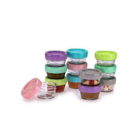 Melii Skleněné dózičky na potraviny 59 ml - 12ks