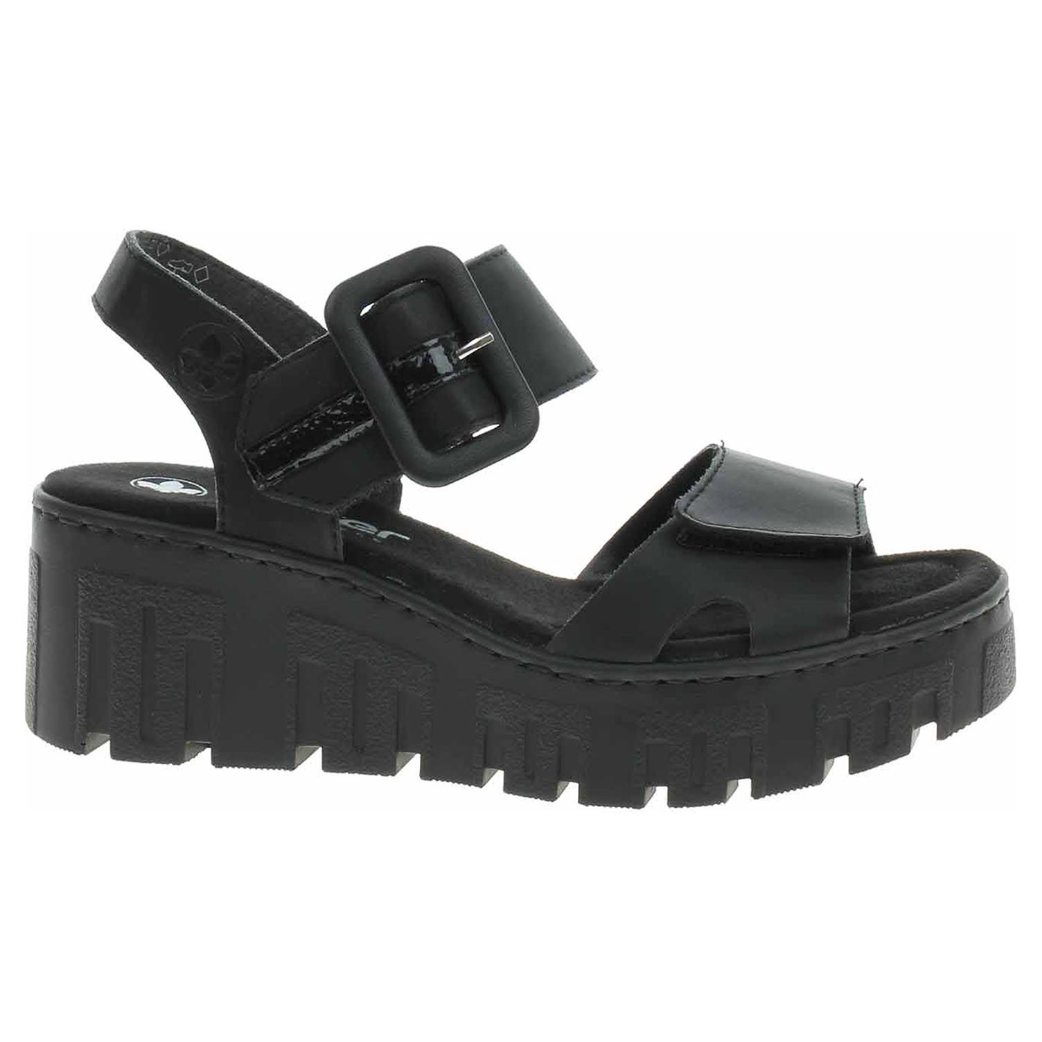 Ecco Dámské sandály Rieker 68050-00 schwarz 23801876