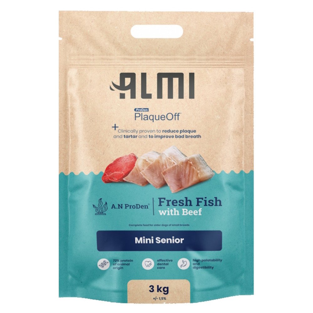 ALMI Mini Senior granule pro psy 1 ks, Hmotnost balení (g): 3 kg