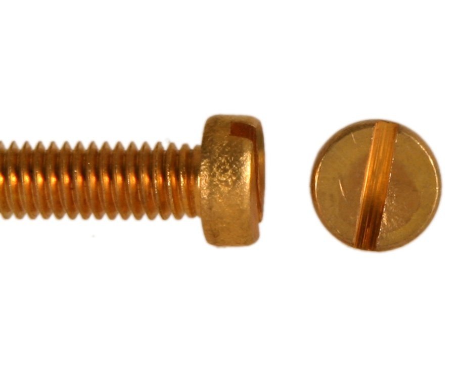 Šroub válcová hl. drážka mosaz, DIN 84 - M6x50