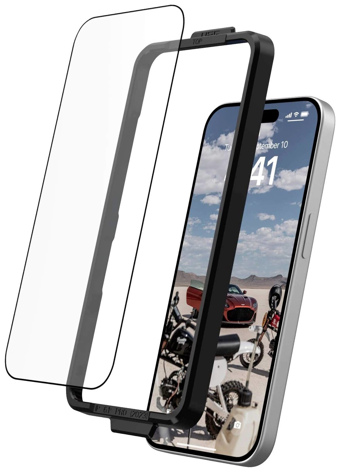 Urban Armor Gear Plus Tempered Glass ochranné sklo na displej smartphonu Vhodné pro mobil: iPhone 15 Pro 1 ks