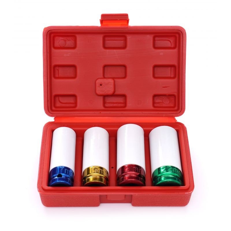 Kraft&Dele KD10523 sada nástrčných klíčů pro hliníkové disky 4 ks 1/2