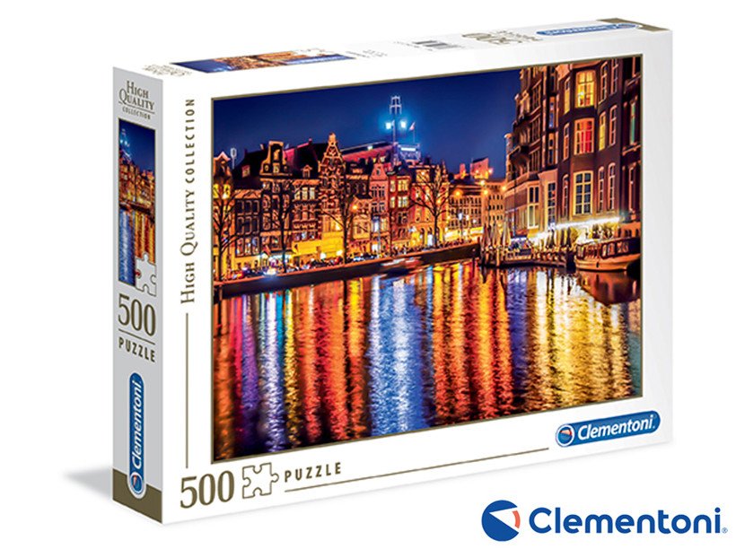 Clementoni - Puzzle 500 Amsterdam - II. jakost