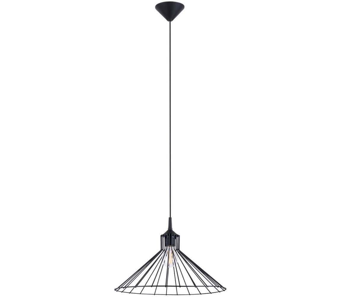 SL.1186 - Lustr na lanku EDA 1xE27/15W/230V černá