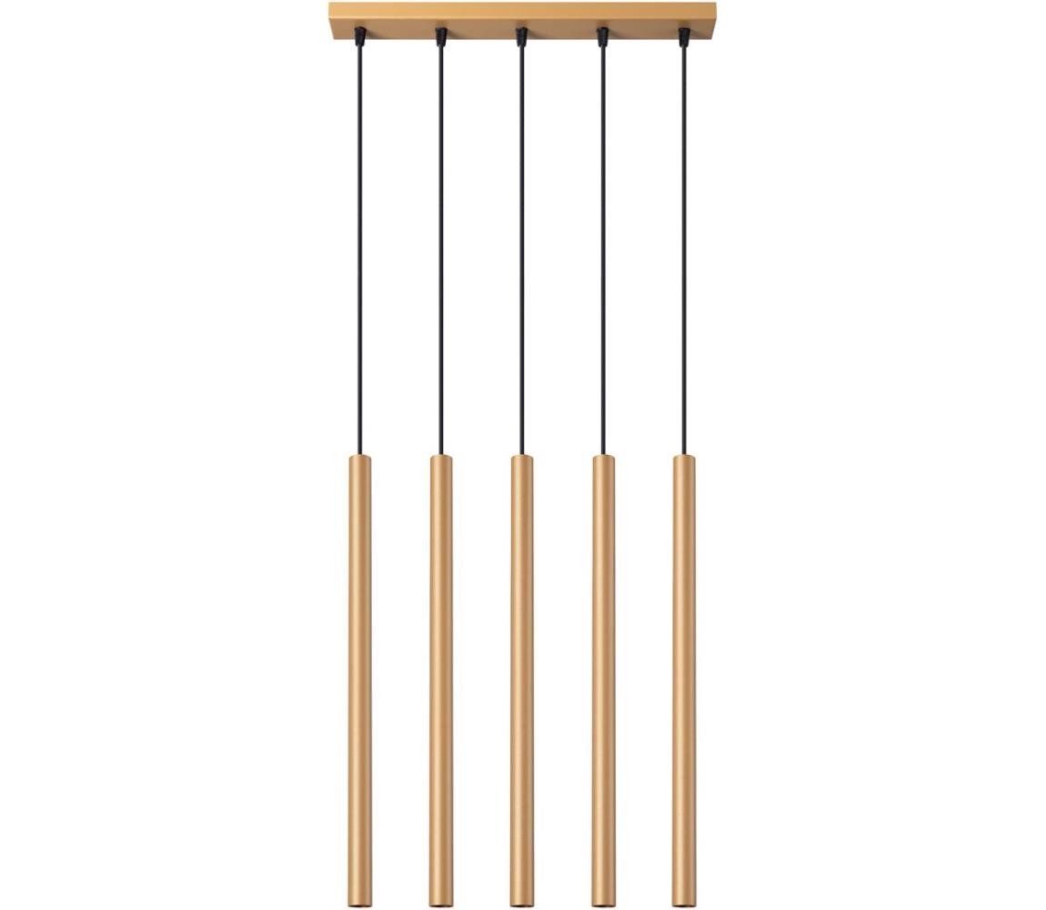 SL.1173 - Lustr na lanku PASTELO 5xG9/8W/230V zlatá