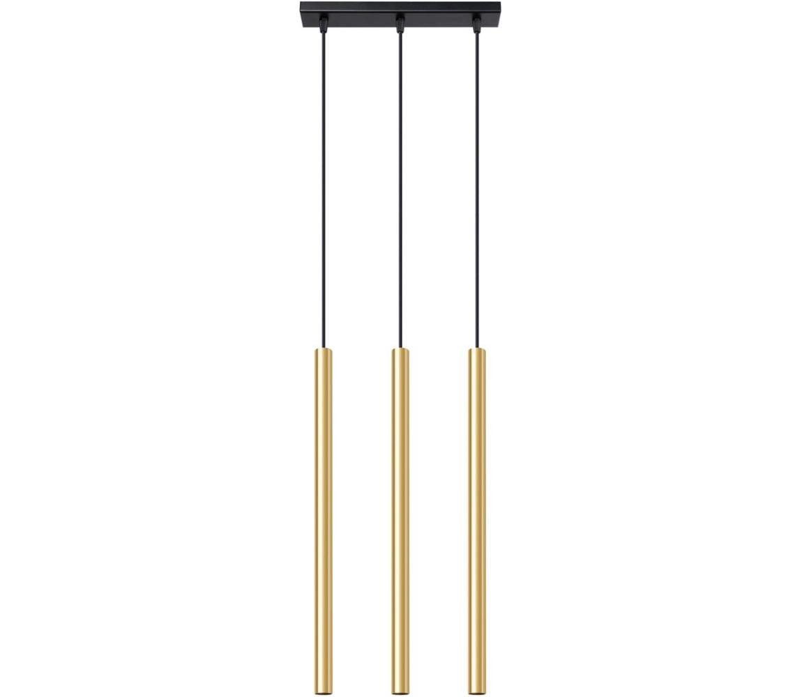 SL.1196 - Lustr na lanku PASTELO 3xG9/8W/230V zlatá
