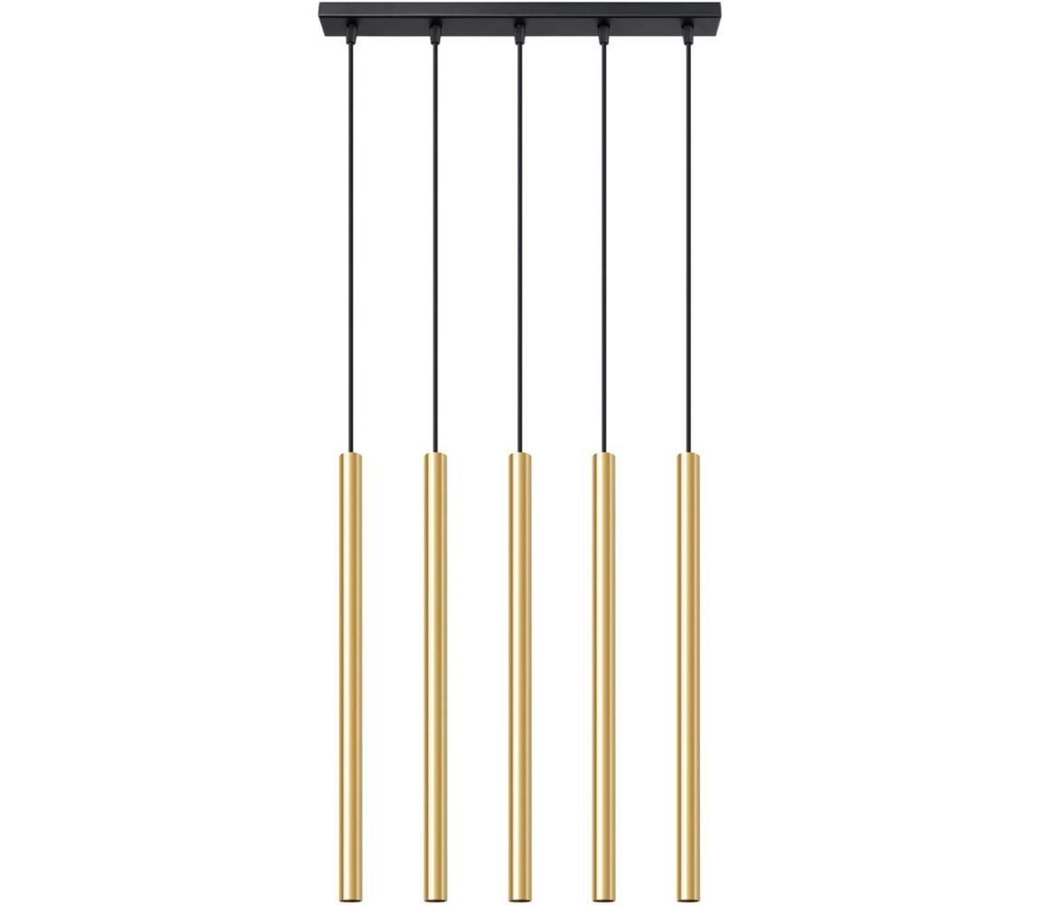 SL.1198 - Lustr na lanku PASTELO 5xG9/8W/230V zlatá
