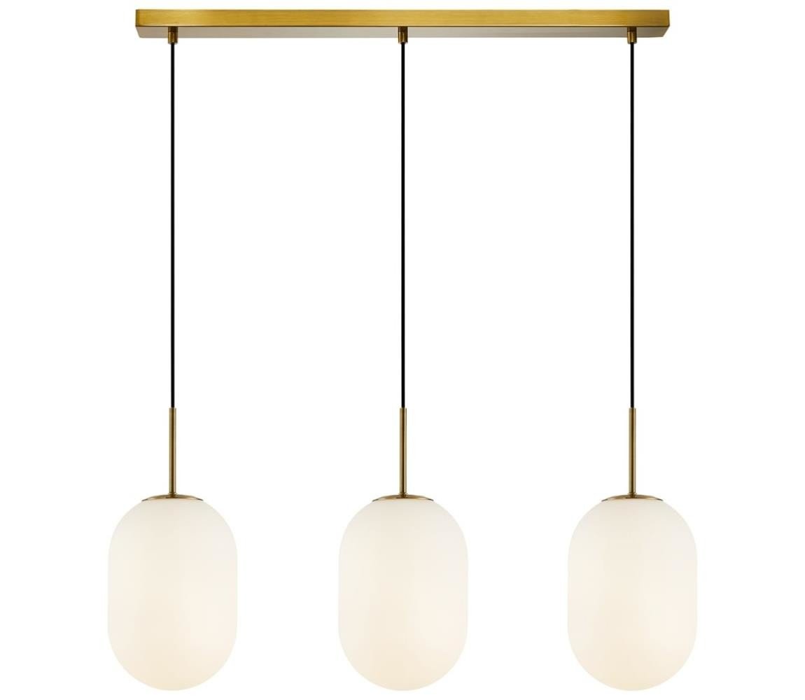 Lustr na lanku ALIAS 3xE14/40W/230V zlatá