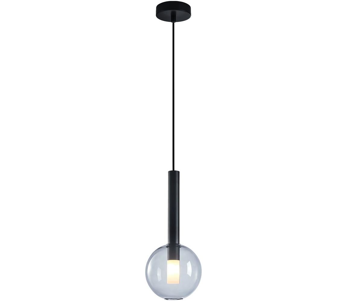 Lustr na lanku NIKO 1xG9/9W/230V pr. 15 cm černá