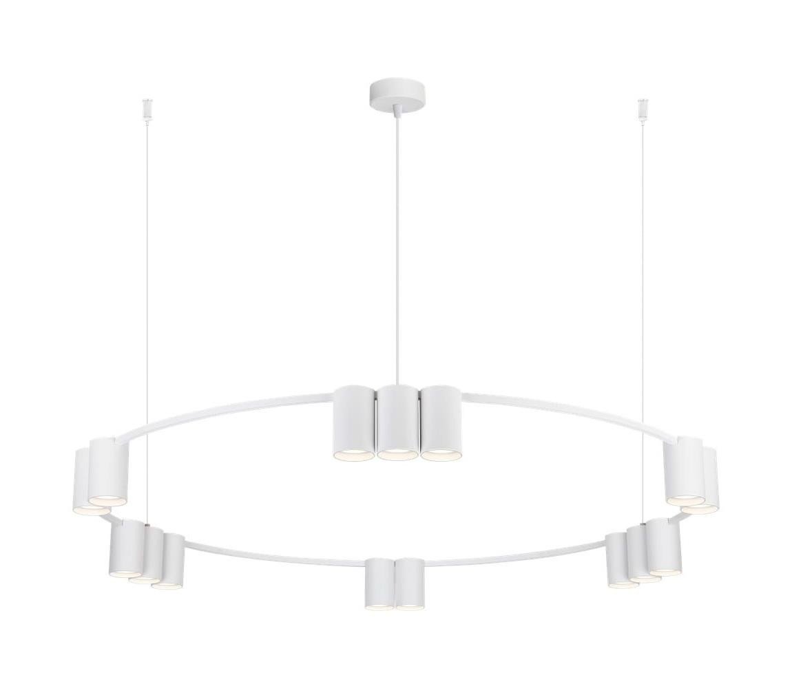 Lustr na lanku GENESIS 15xGU10/8W/230V bílá