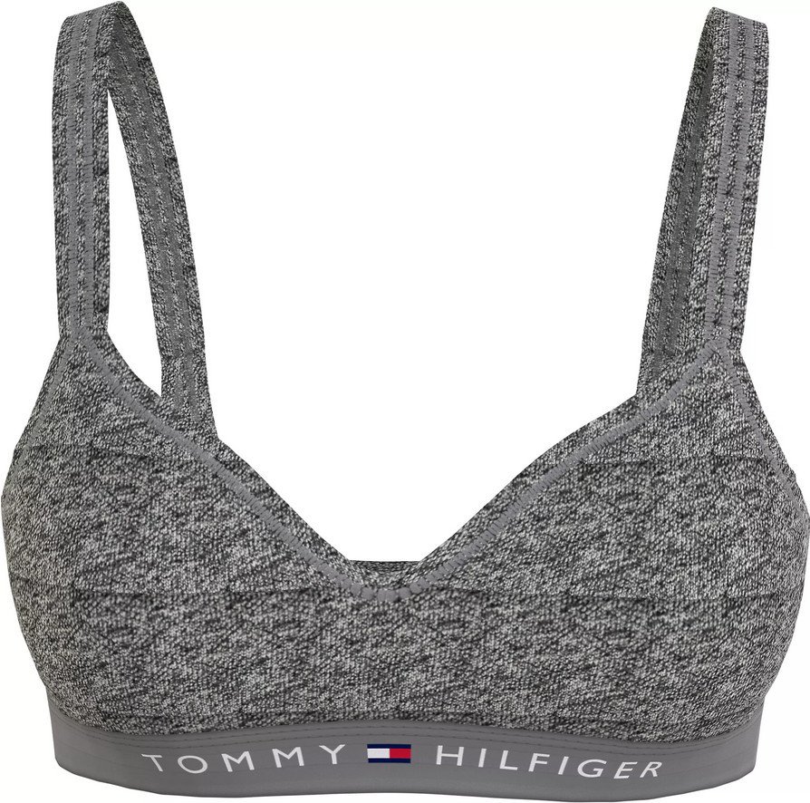 Dámská podprsenka Tommy Hilfiger šedá (UW0UW04612 P5Q) XL