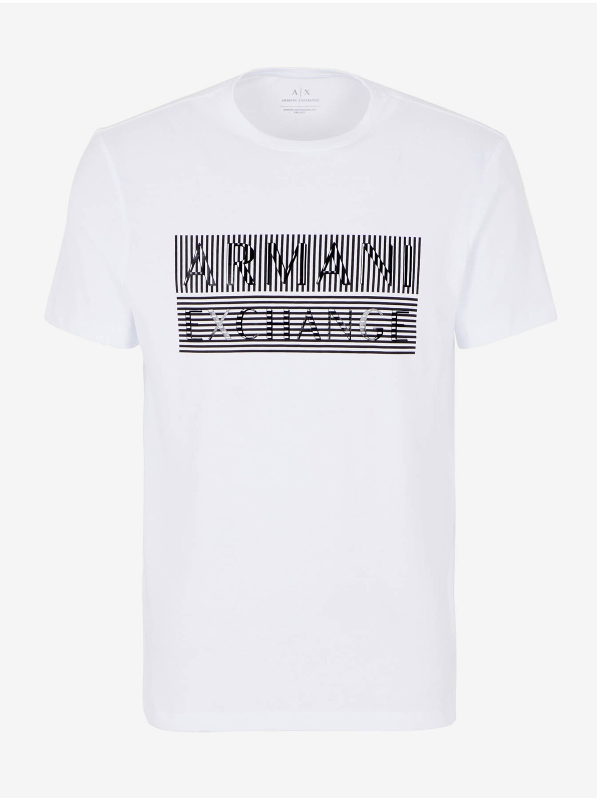 Bílé pánské triko Armani Exchange - Pánské