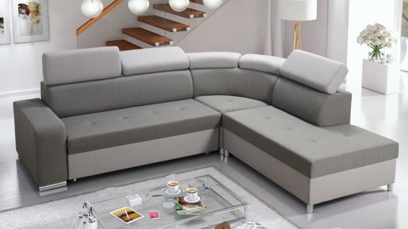 Sedací souprava Milo - Gobi 16 / Gobi 13 Provedení: Levá varianta, Nožičky: Chrom, látka: Gobi 16 / Gobi 13