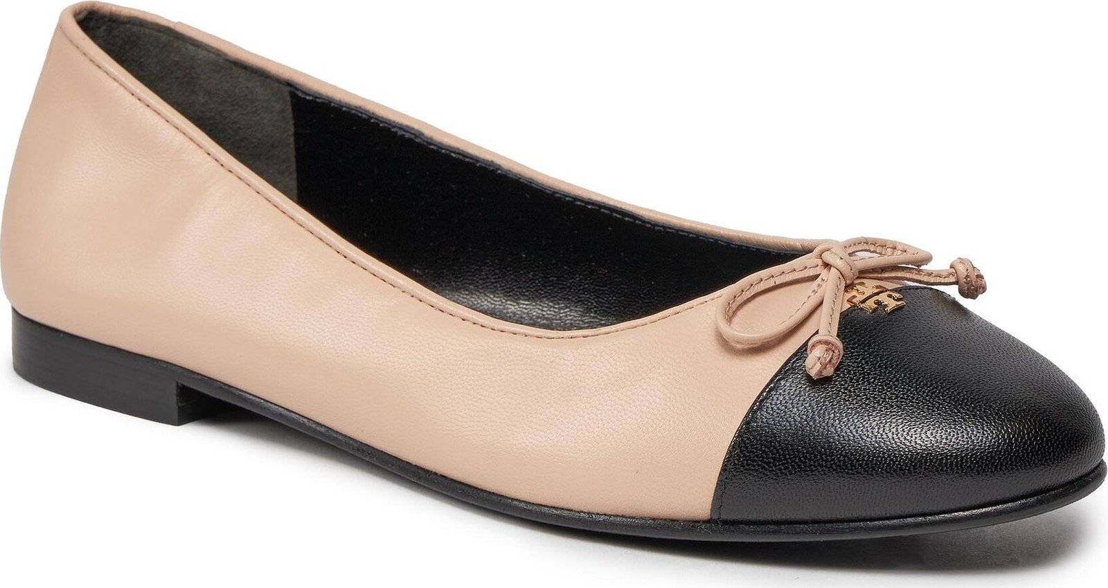 Baleríny Tory Burch Cap-Toe Ballet 154512 Rose Pink/Perfect Black 650