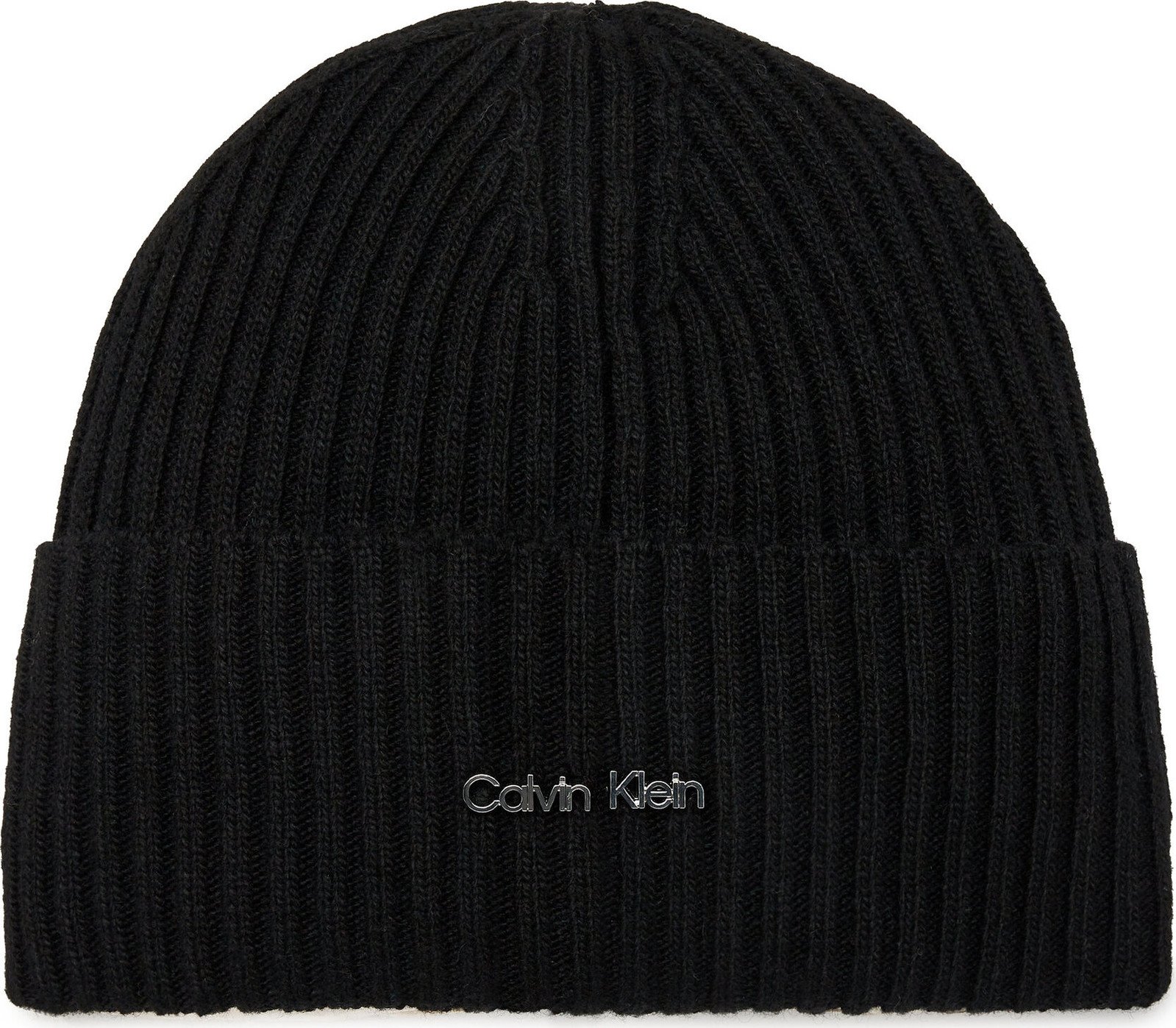 Čepice Calvin Klein Ck Must Logo Beanie K60K611401 Ck Black BEH