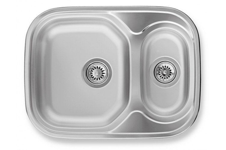Novaservis DR48/64AA nerezový dvoudřez 48 x 64 cm - oválný