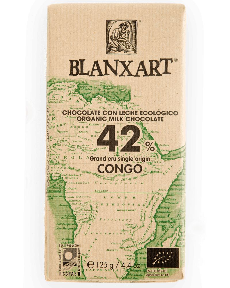 Blanxart Congo mléčná čokoláda 42% BIO