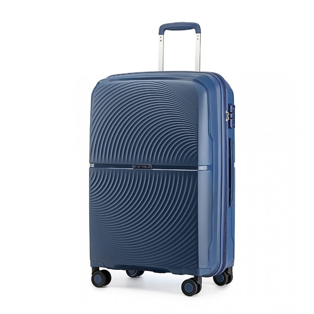 KONO kabinové zavazadlo BRITISH TRAVELLER Polypropylen - navy - 40L