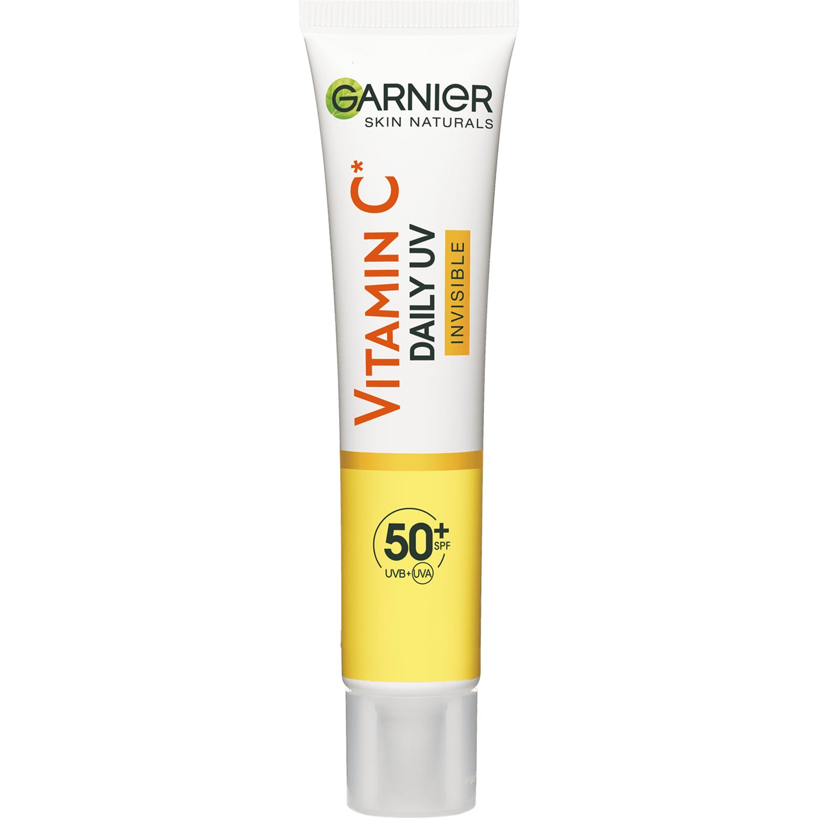 Garnier Skin Naturals Vitamin C denní rozjasňující UV fluid SPF 50+ invisible, 40 ml