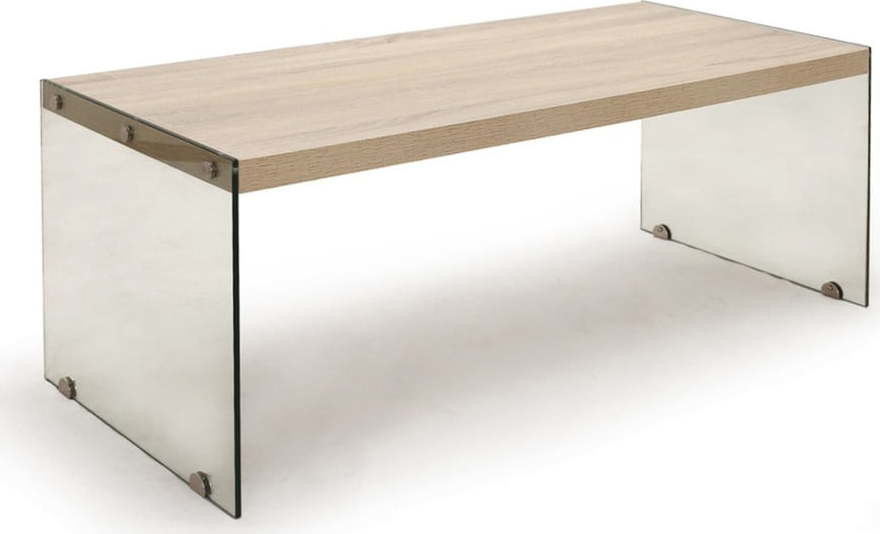 Konferenční stolek s deskou v dubovém dekoru v přírodní barvě 55x110 cm – Tomasucci