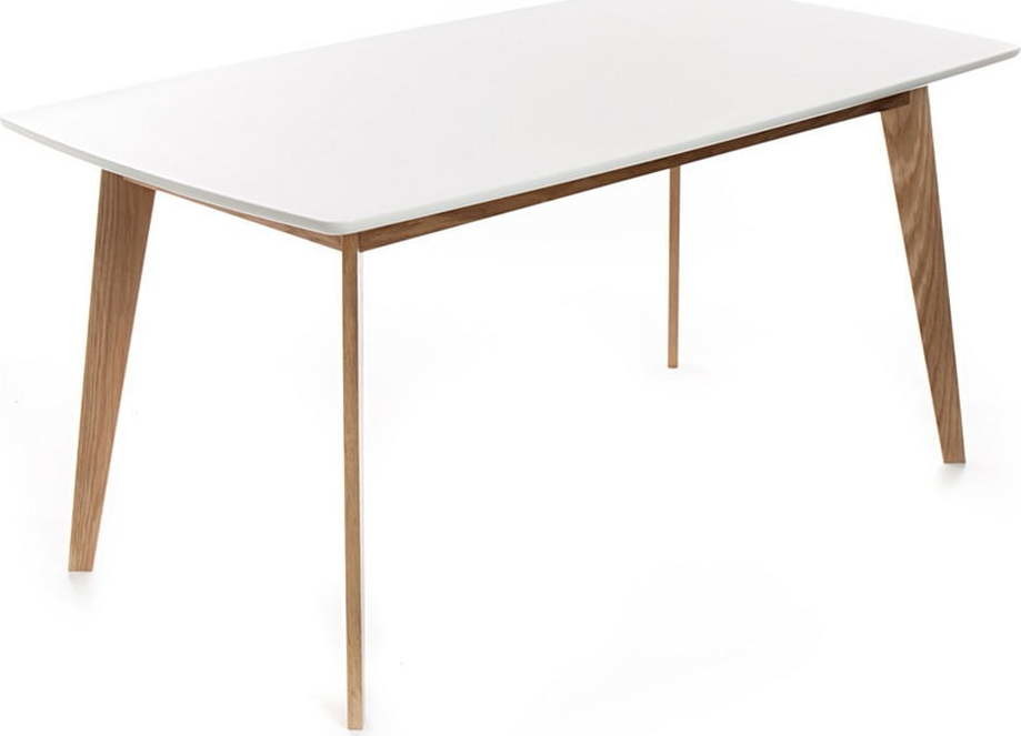 Jídelní stůl s bílou deskou 90x160 cm – Tomasucci