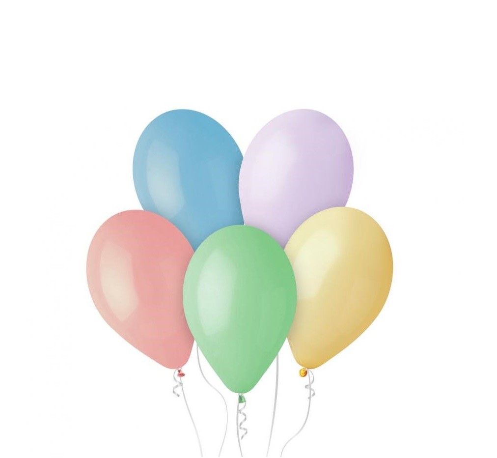 Sada balónků - Pastelové barvy, 10 kusů