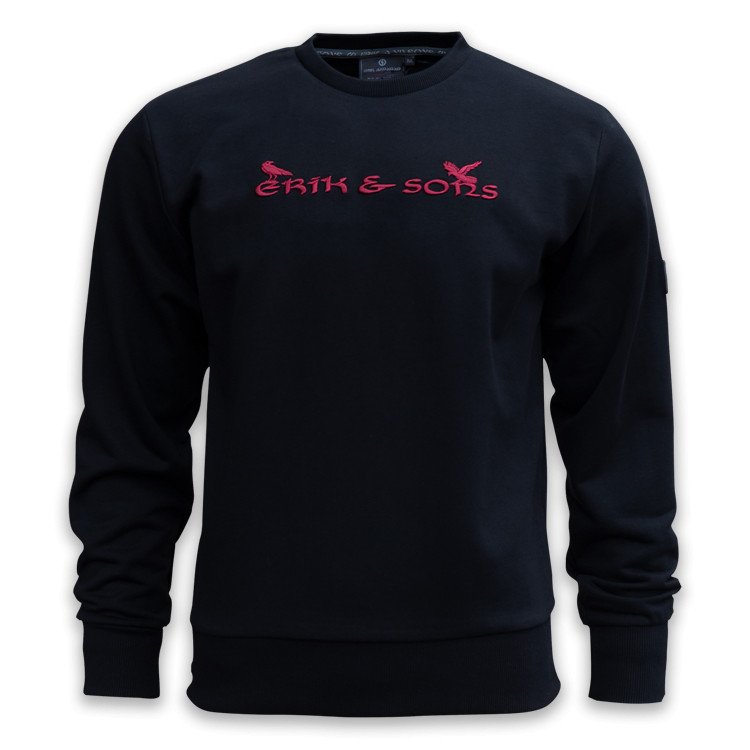 Mikina Erik and Sons Thorgoe - černá, XXL