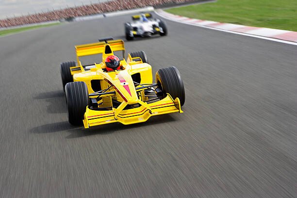 David Madison Umělecká fotografie Two open-wheel single-seater racing car Racecars, David Madison, (40 x 26.7 cm)