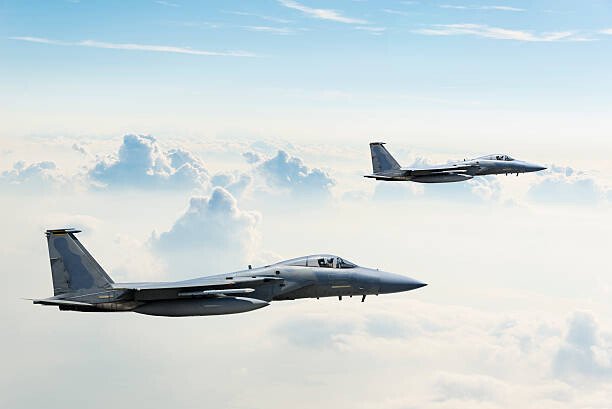 guvendemir Umělecká fotografie F-15 Eagles in Flight, guvendemir, (40 x 26.7 cm)