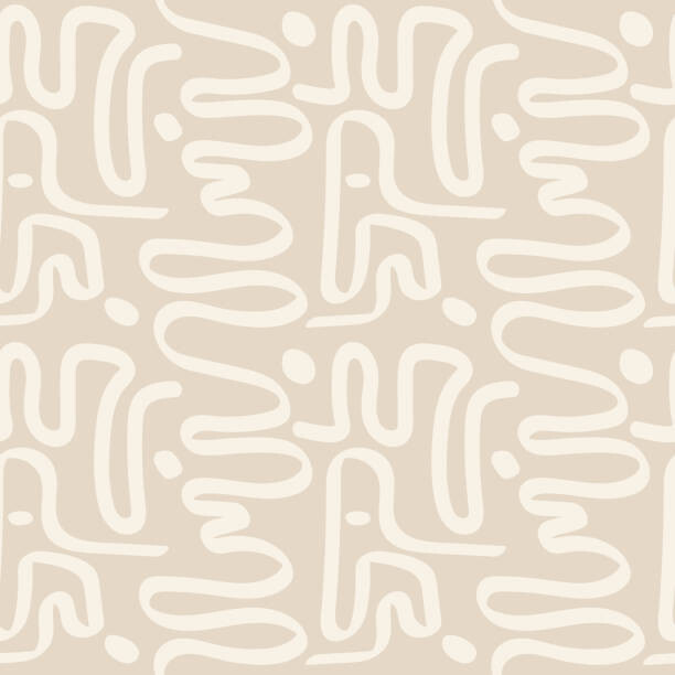Natalya Nepran Ilustrace Contemporary printable seamless pattern with abstract, Natalya Nepran, (40 x 40 cm)